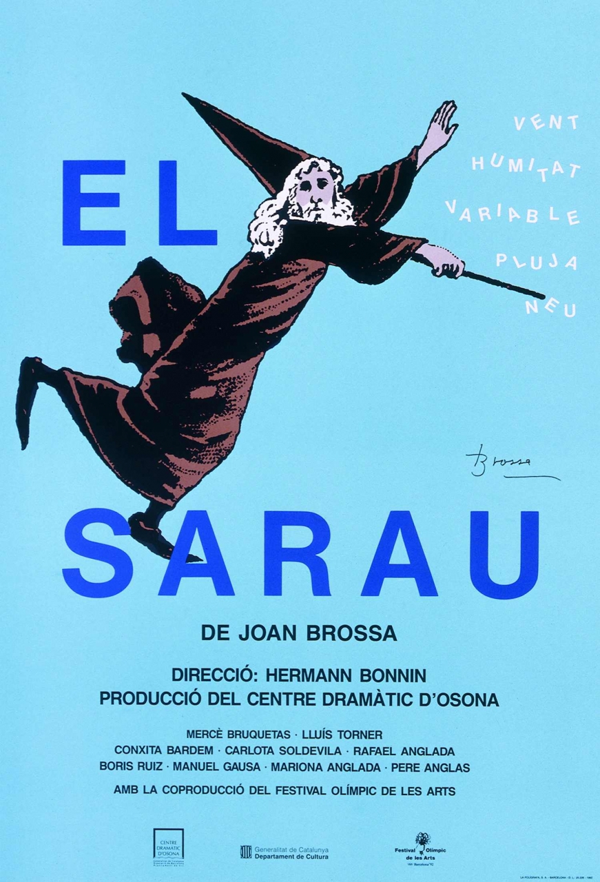 Cartell de l’obra teatral El sarau dirigida per Hermann Bonnín, 1992