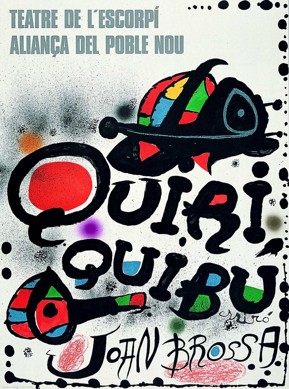 Cartell de Quiriquibú, realitzat per Joan Miró, l’any 1976
